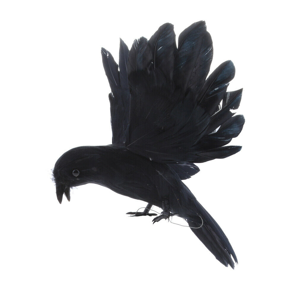 Flying Crow Decoy Hunting Birds Decoy Weed Pest Control Garden Repeller