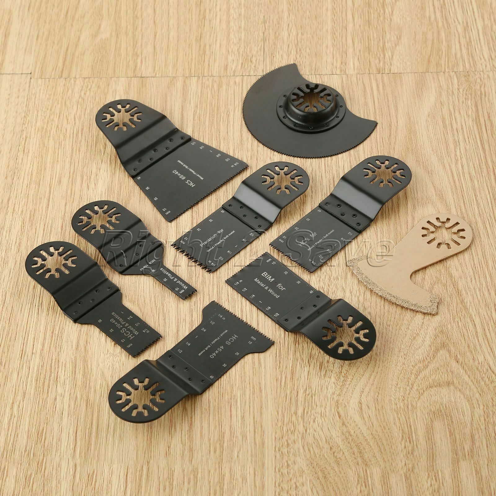 9pcs/set Pro Oscillating Multi Tool Saw Blade Cutter For Fein Multimaster Makita