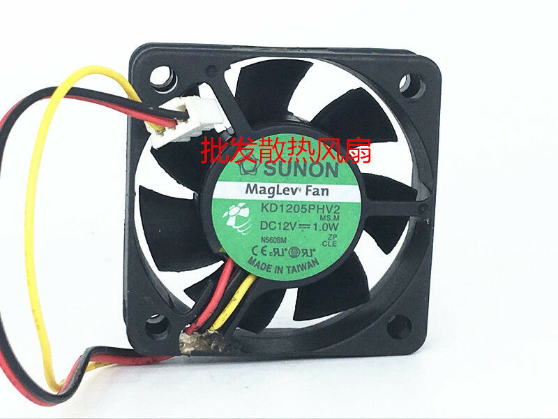 For 1pc SUNON KD1205PHV2 fan 5015 DC12V 1.0W 3pin