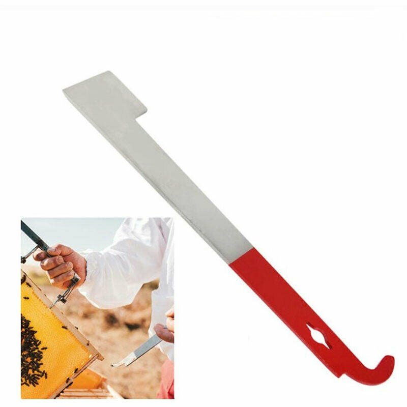 Stainless Bee Hive Tool Frame Lifter and Scraper J Shape Hook Beekeeper Knif SJ