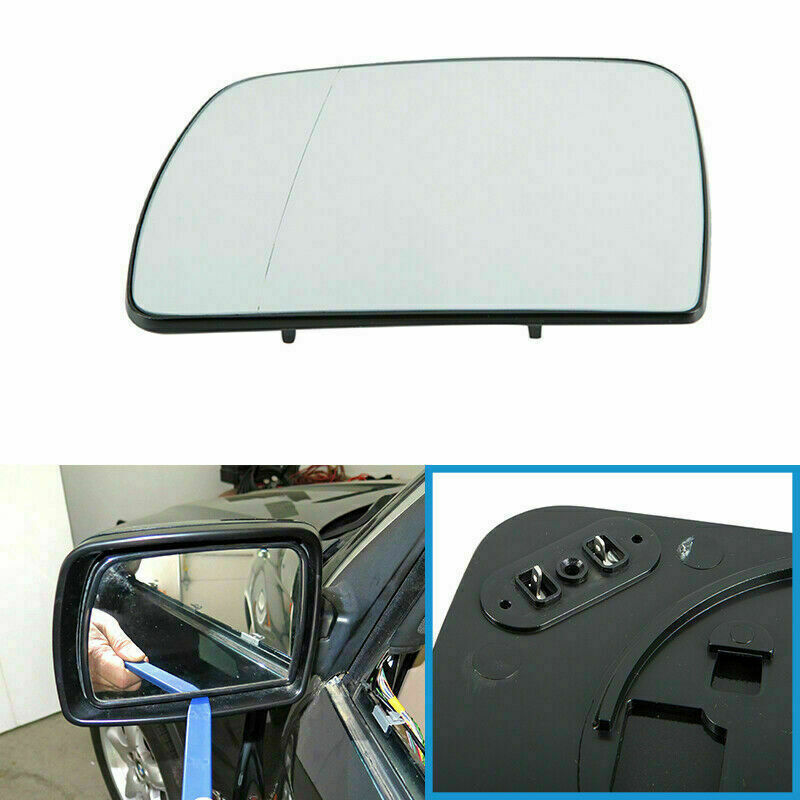 Left Side Clip on Heated Wide Angle Mirror Glass For BMW X5 E53 1999-2006