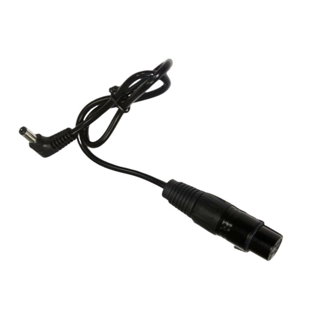 Right Angle DC to 4pin XLR Adapter Power Cable for Studio Video