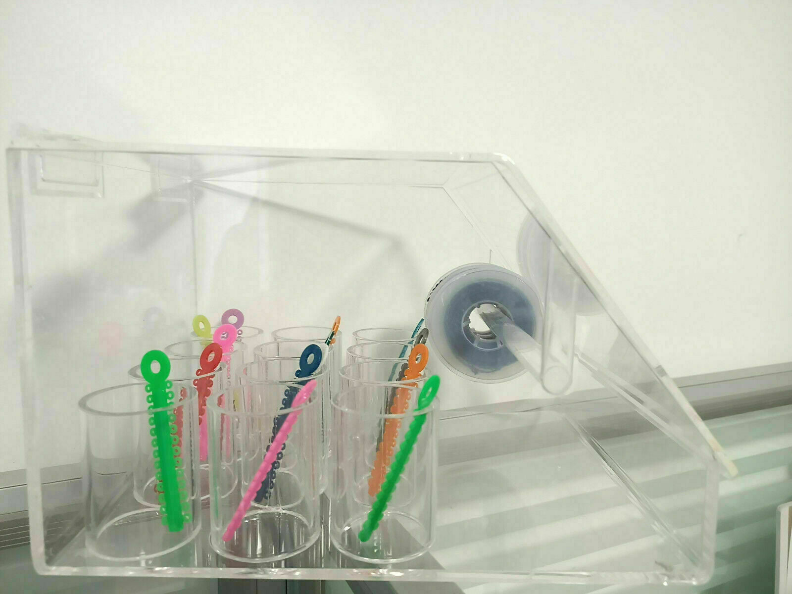 1*Dental Orthodontic Elastic Ligature Tie & Power Chain Storage Box Holder Case