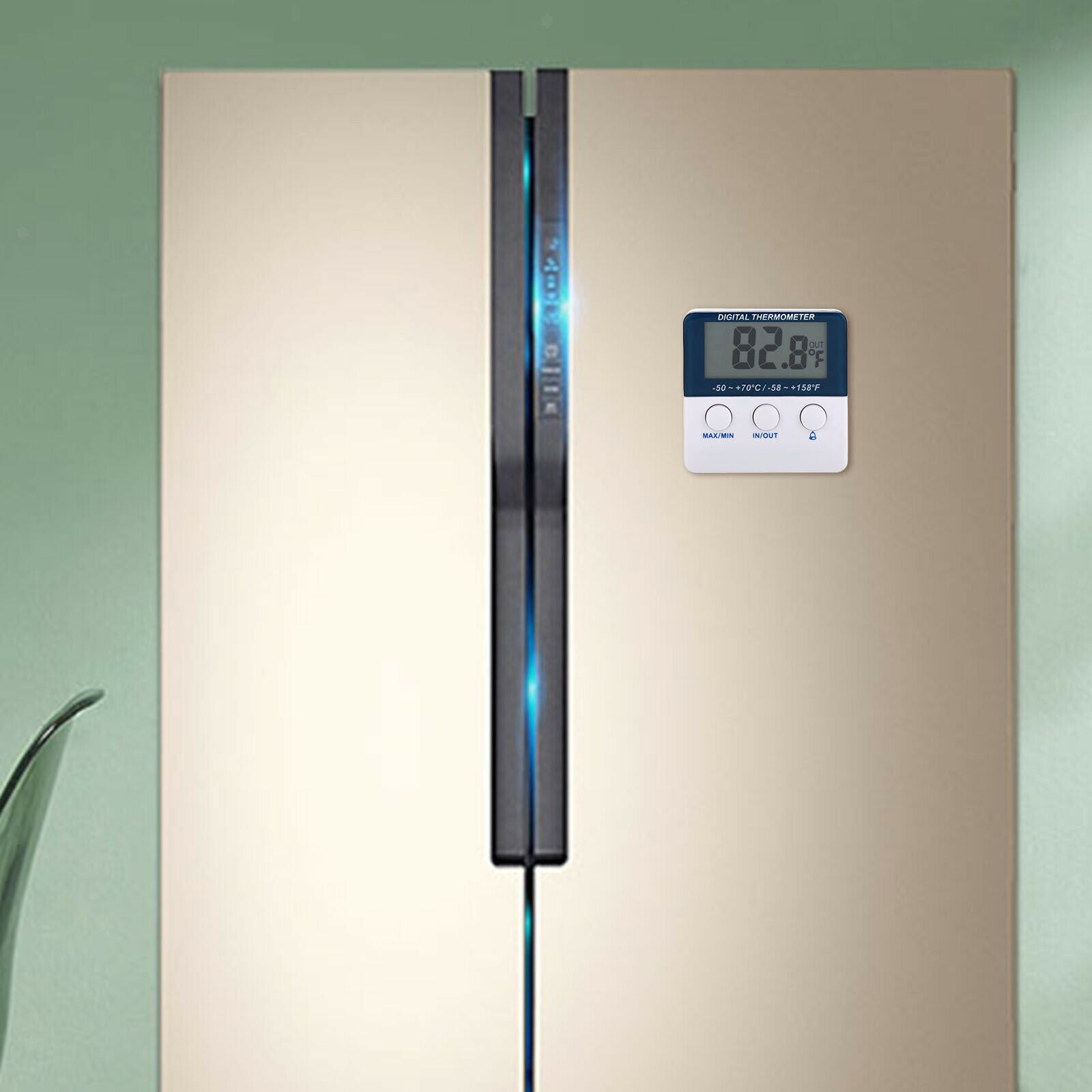 Thermometer Digital with Alarm Function Temperature Monitor for Garden