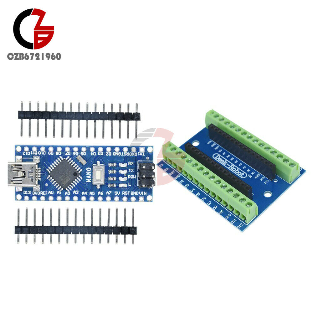 Nano Terminal Adapter + Nano 3.0 Controller CH340 USB Driver Board For Arduino