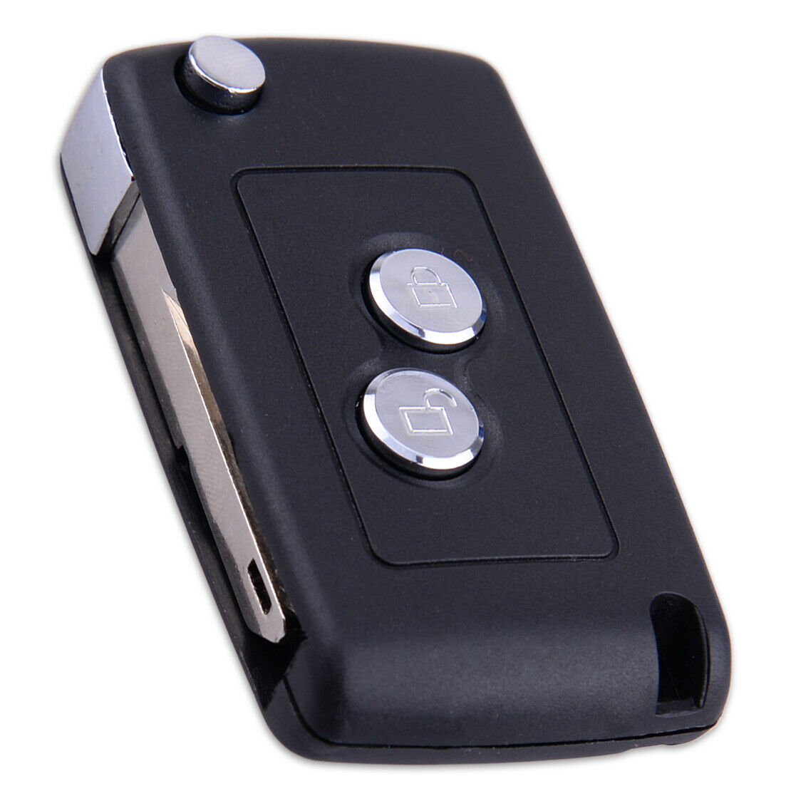 2 Buttons Remote Flip Key Fob Shell Case Uncut Blade Fit for Peugeot 206 306 An