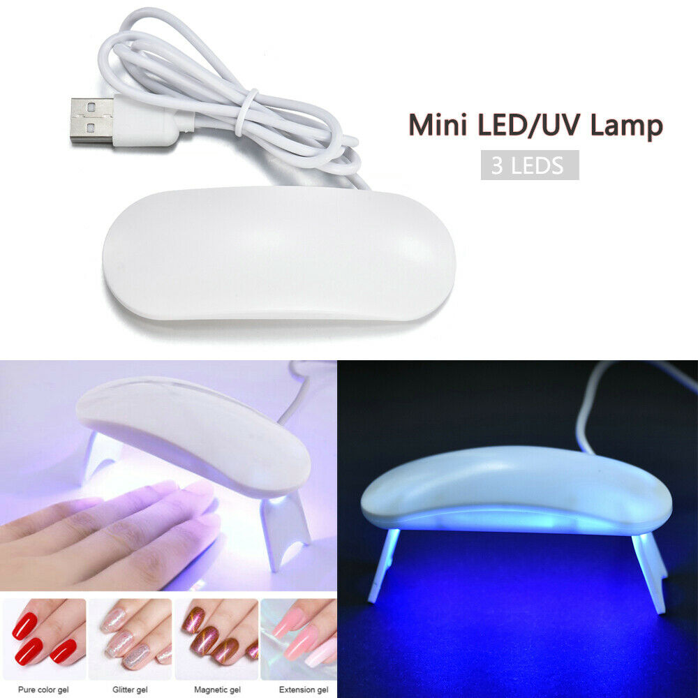 Portable Mini UV LED Lamp USB Charging Gel Polish Curing Machine Nail Dryer ~49