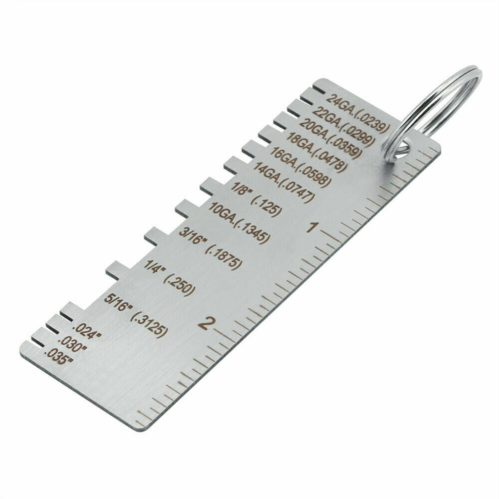 Thickness Sheet Metal Gauge Gage Measuring Tool Wire Gauge Stainless Steel