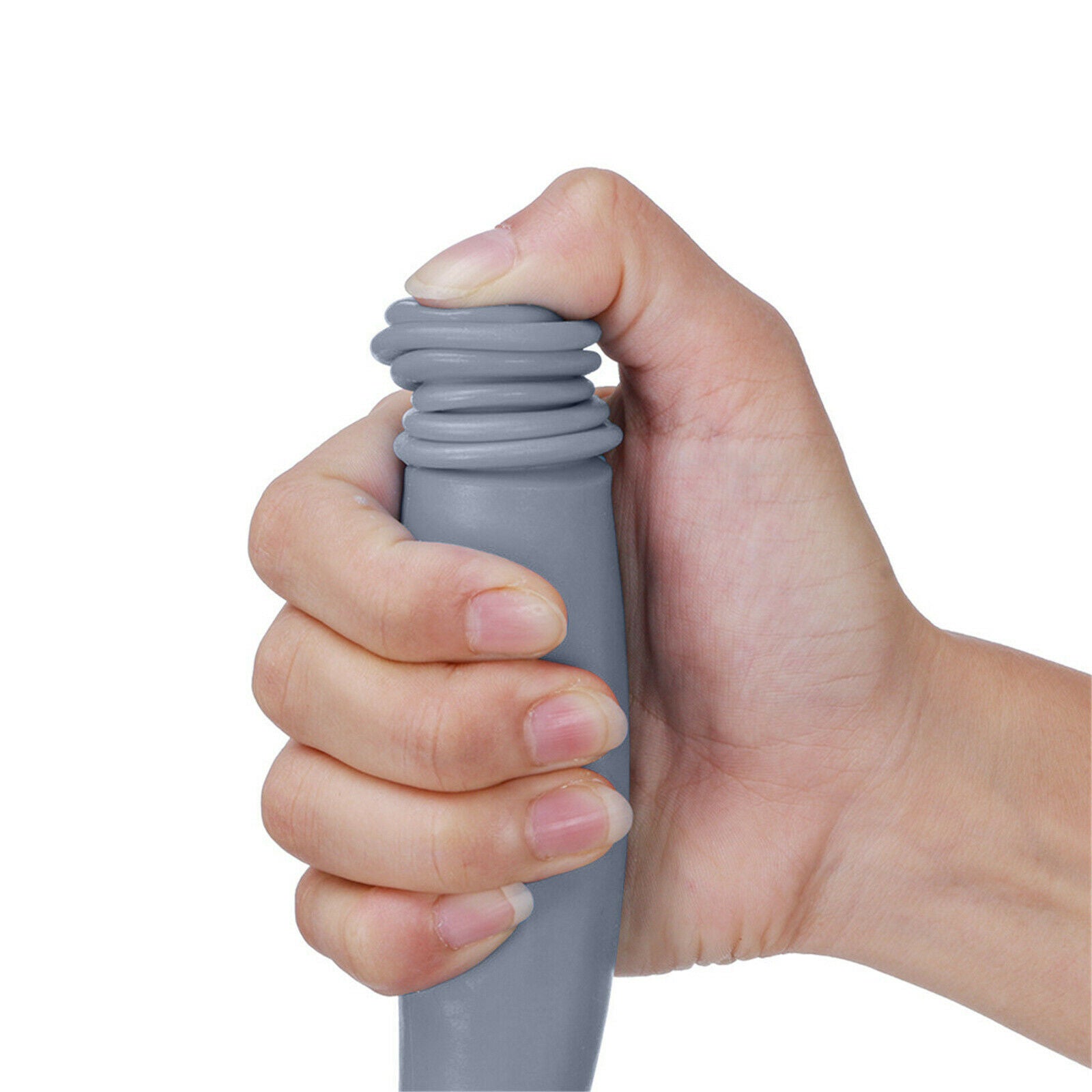 Bottom Toileting Aid Tool Handled Tissue Grip Helper Paper Holder Grey White