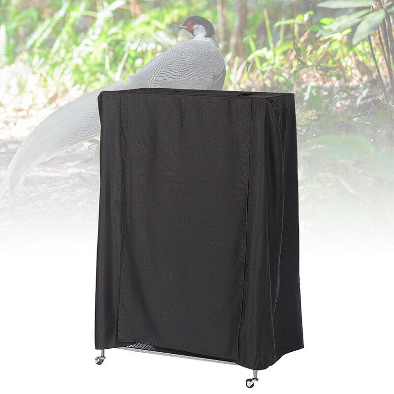 Large Bird Cage Cover Durable Lightweight Solid Parrot Sleep Helper Dust Black