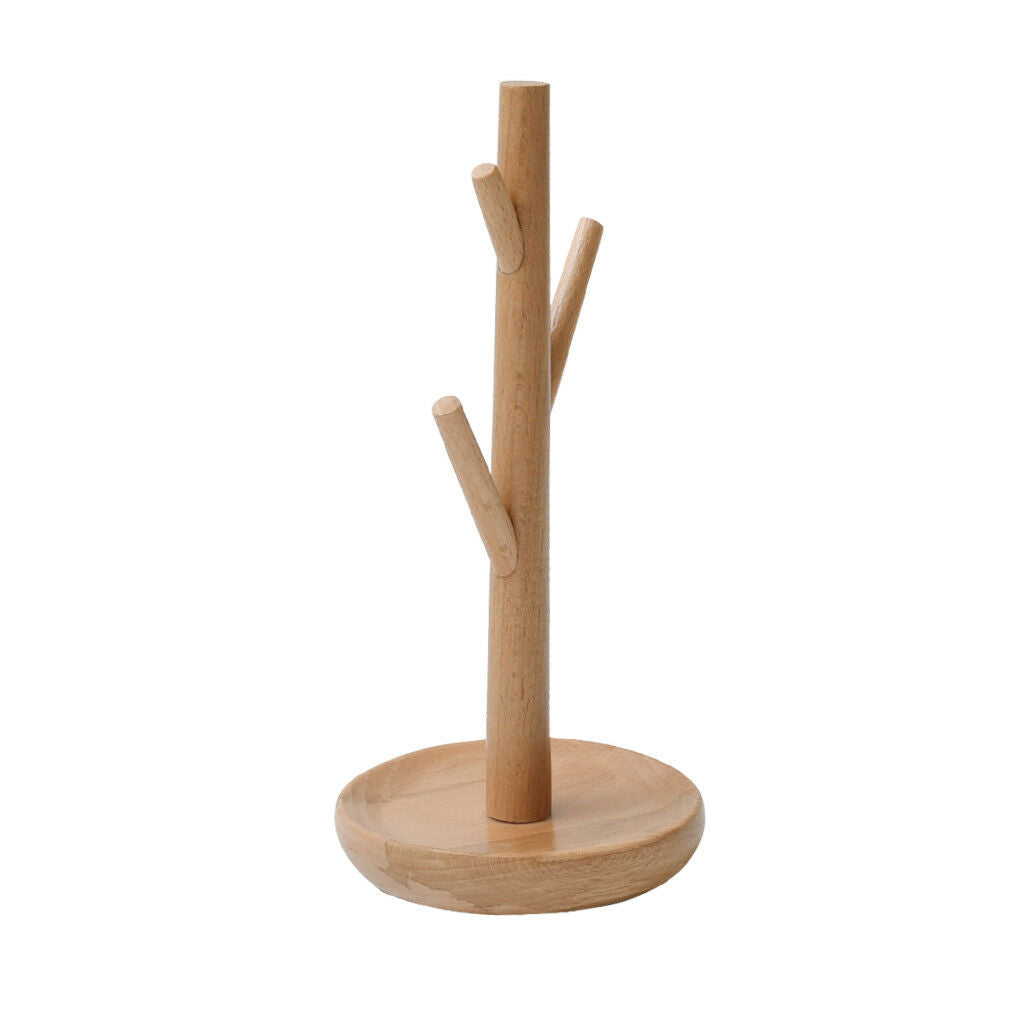 Wood Rack Jewelry Display Necklace Bracelet Pendant Hanger Storage Show Rack
