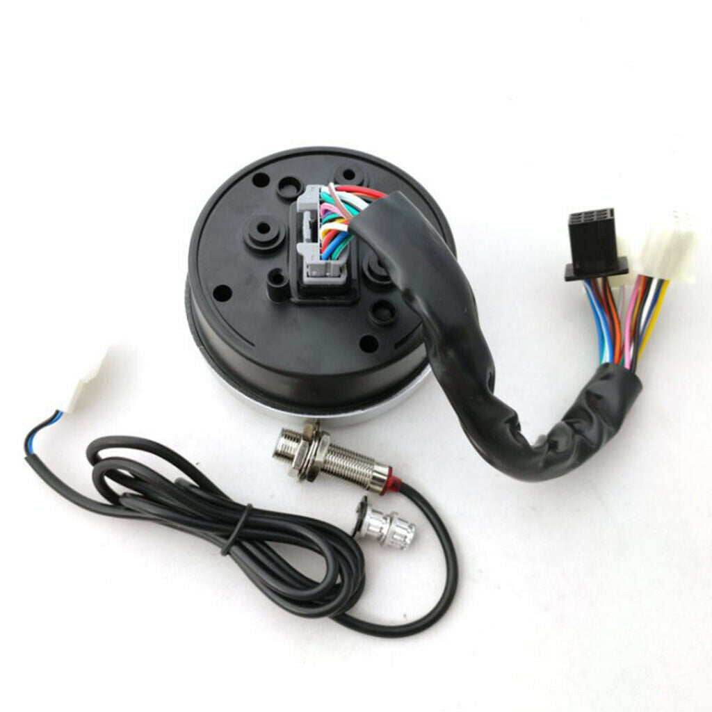 Speedometer Tachometer LCD Digital Backlight Motorcycle for 1,2,4 Cylinder