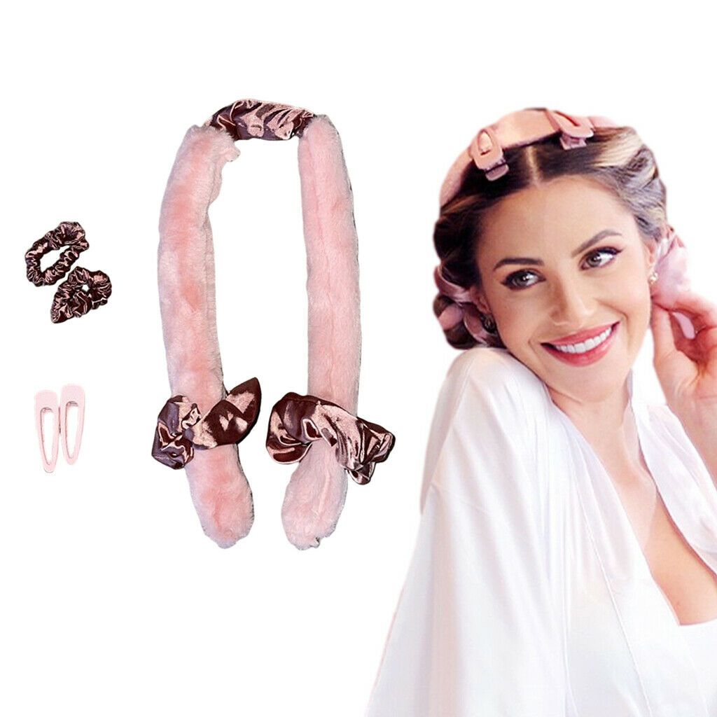 No Heat Hair Curlers Soft Silk Sleep In Overnight Natural 2x Hair Clip