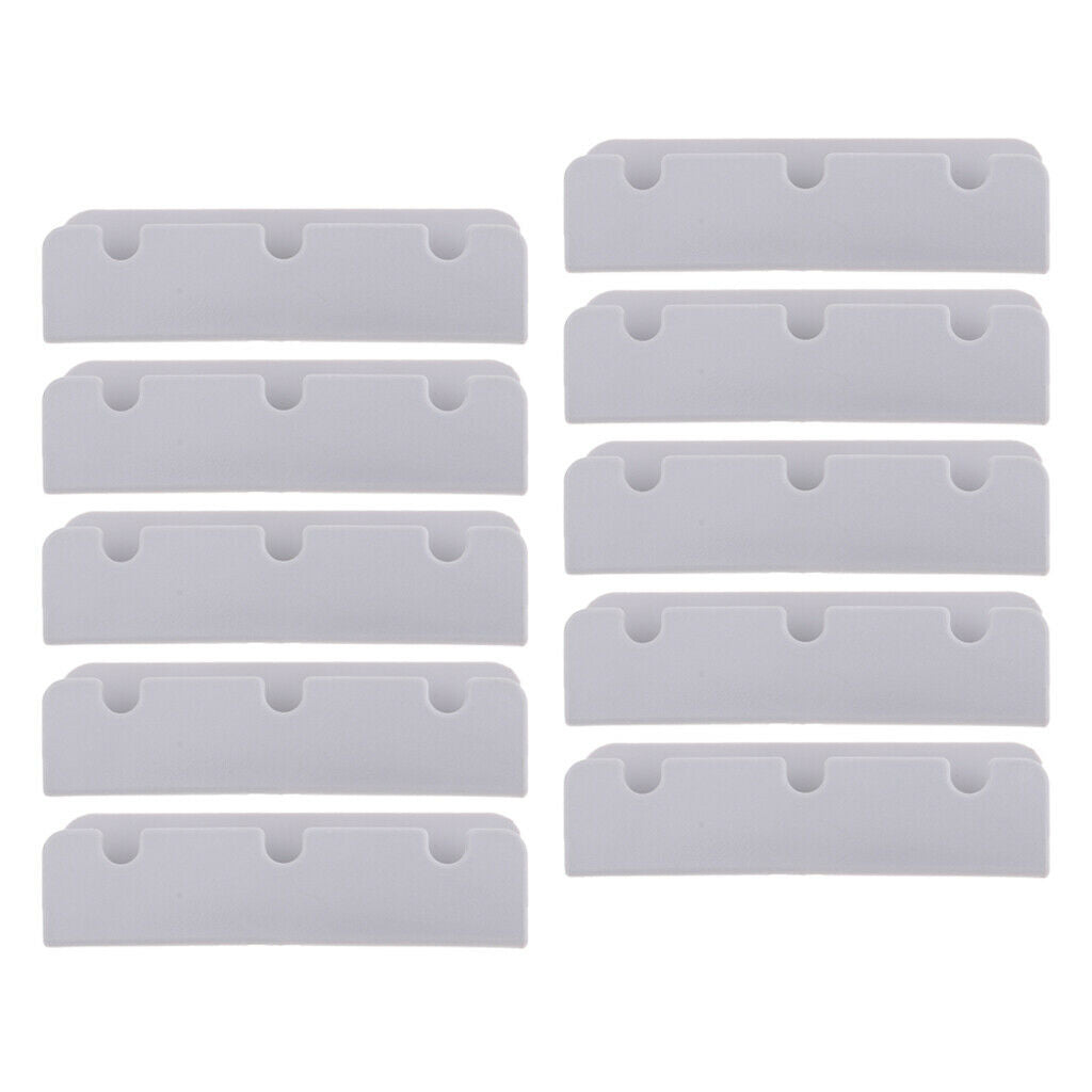 10x Durable Boat Seat Hook Clips Brackets Parts for Rubber Dinghy Yacht Gray