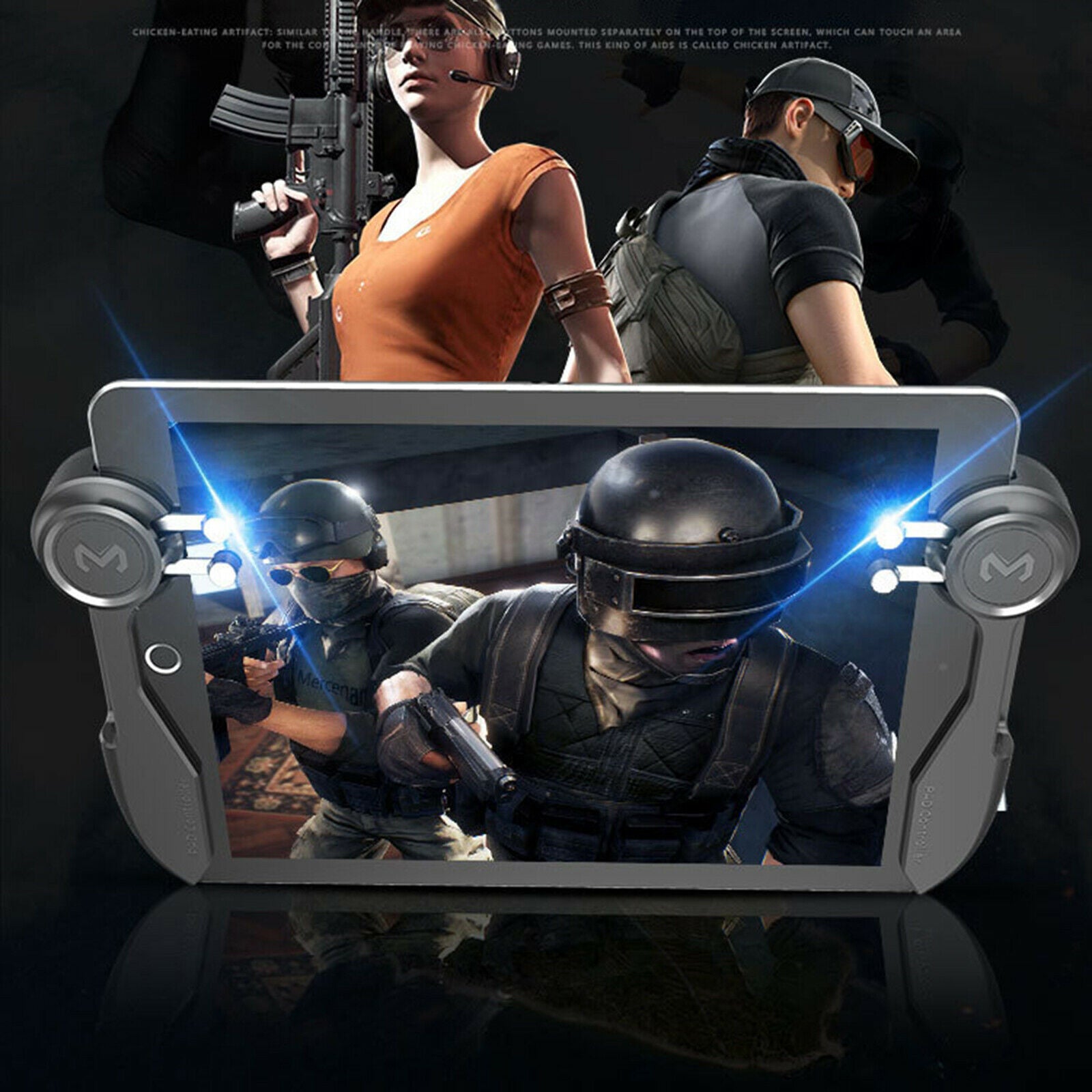 Six Finger Game Joystick Trigger Handle Kits For iPad Tablet Cellphone PUBG Game
