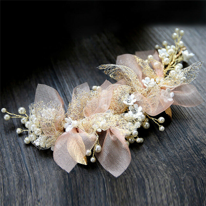 silk yarn flower bride headdress bride wedding hair accessories hair ornament DD