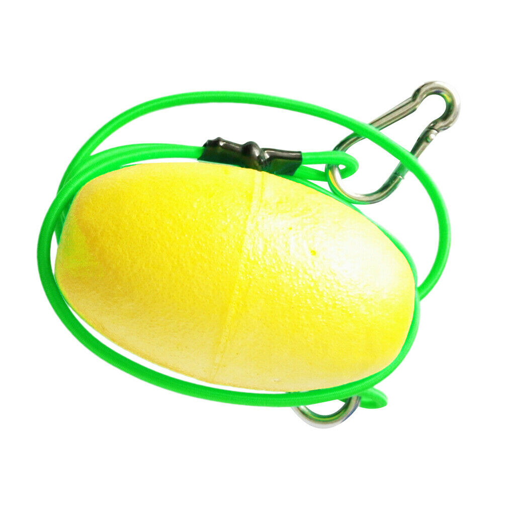Kayak Tow Throw Line Floating Accessory Leash - Yellow + Green