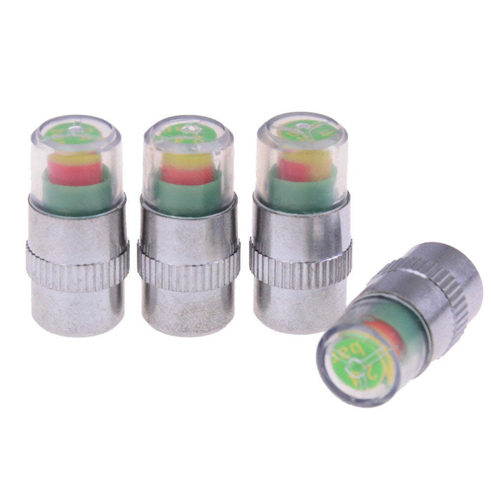 4X detecting pressure indicator tire monitor car alarm visible caps .l8