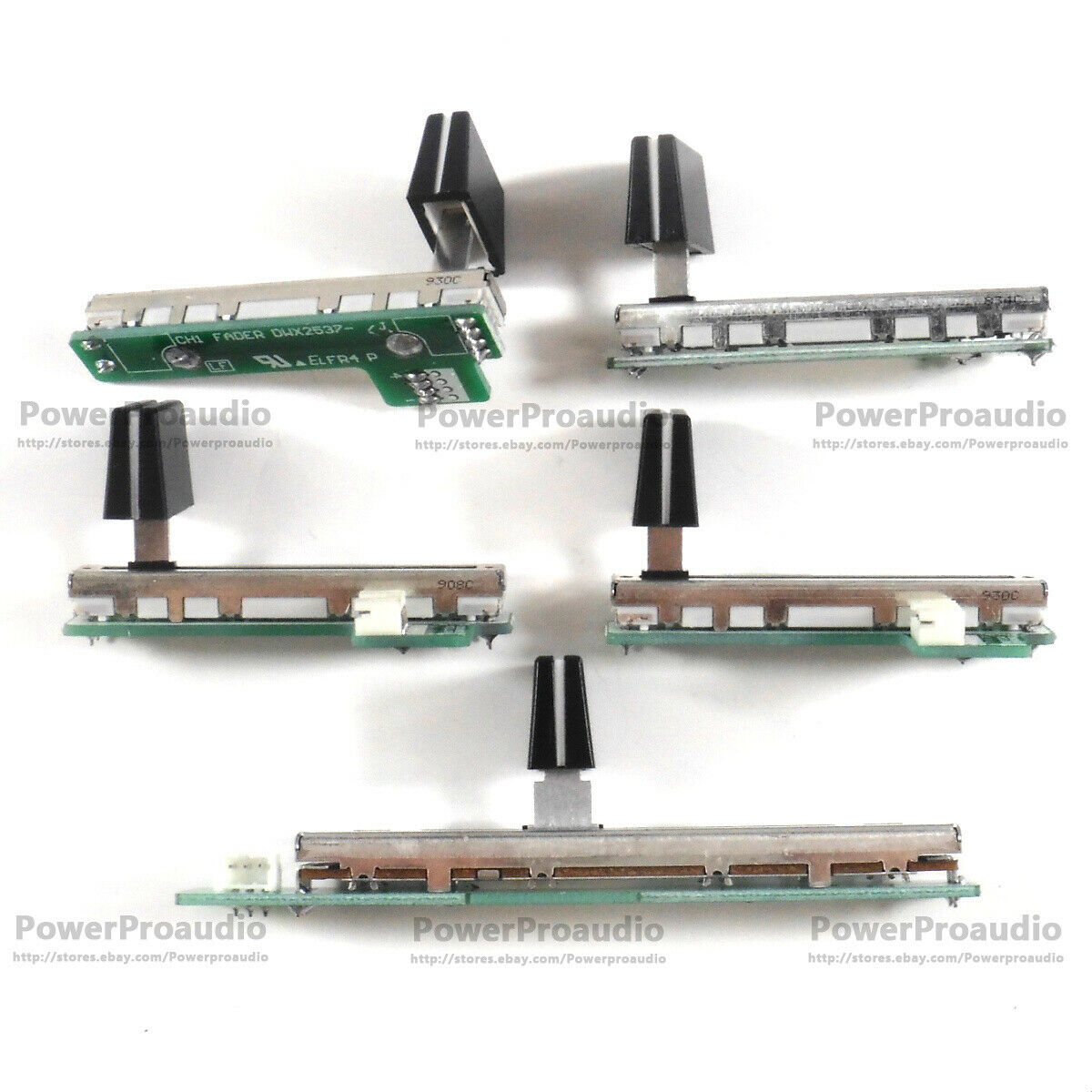 5 PCS FADER +5PCS KNOB FOR PIONEER DJM 800 DWX2537 2538 2539 2540 2541