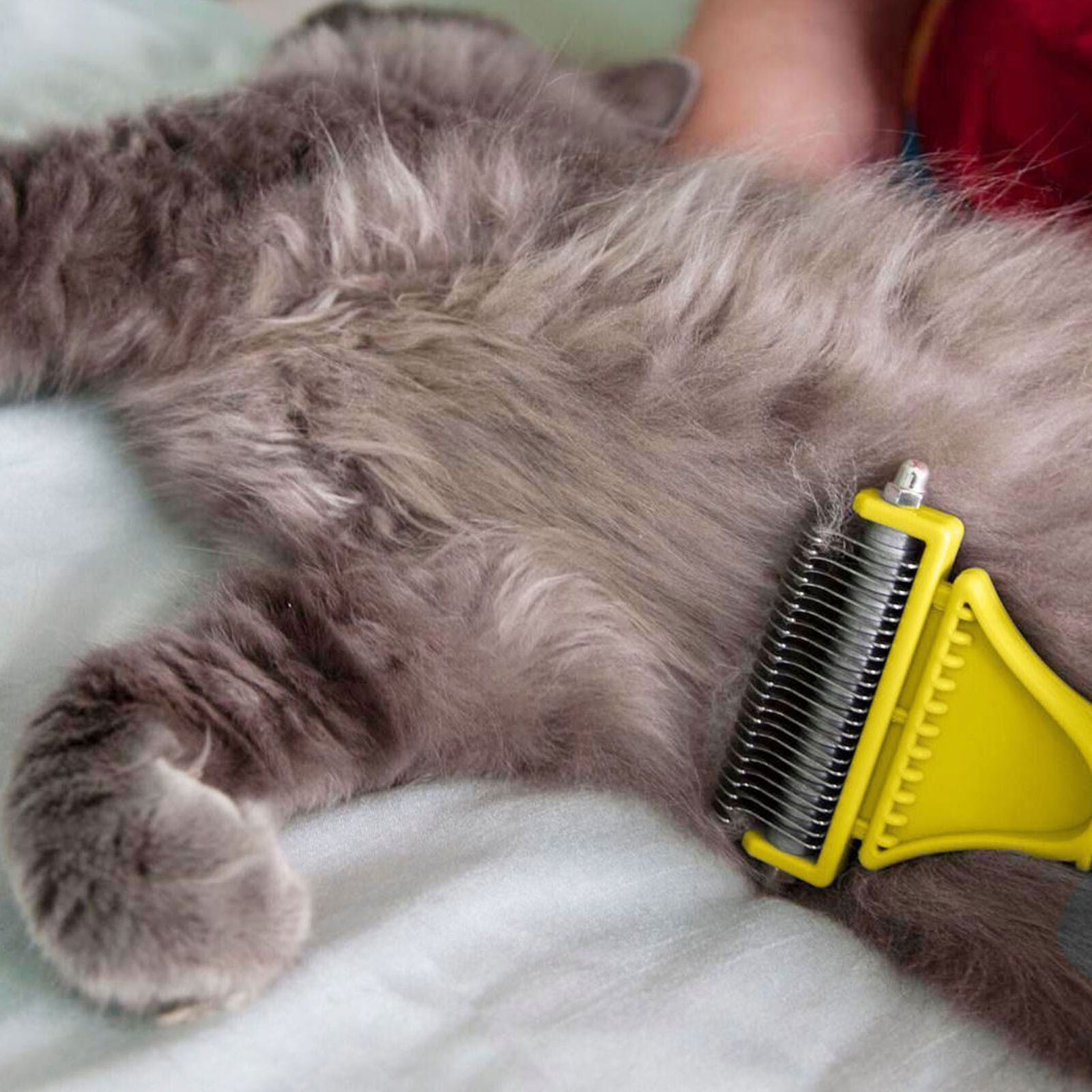 Pet Dog Cat Hair Fur Shedding Trimmer Grooming Dematting Rake Comb Brush Tool