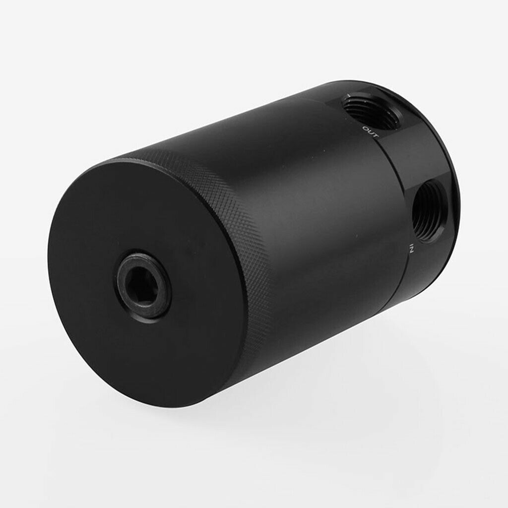 Racing Baffled 2-Port Oil Catch Can / Tank / Air-Oil Separator Universal