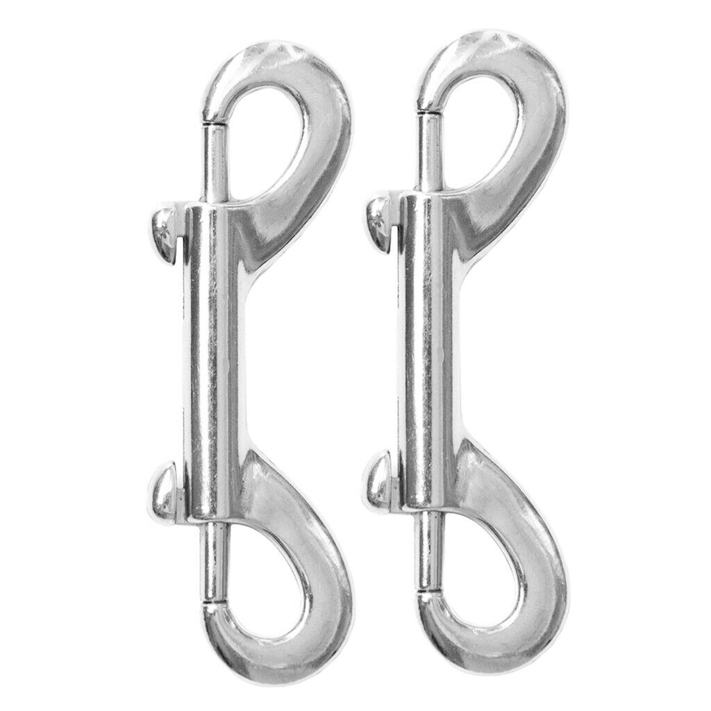 2pcs Double End Snap Clips Bolts Security Carabiner for Keyring Luggage