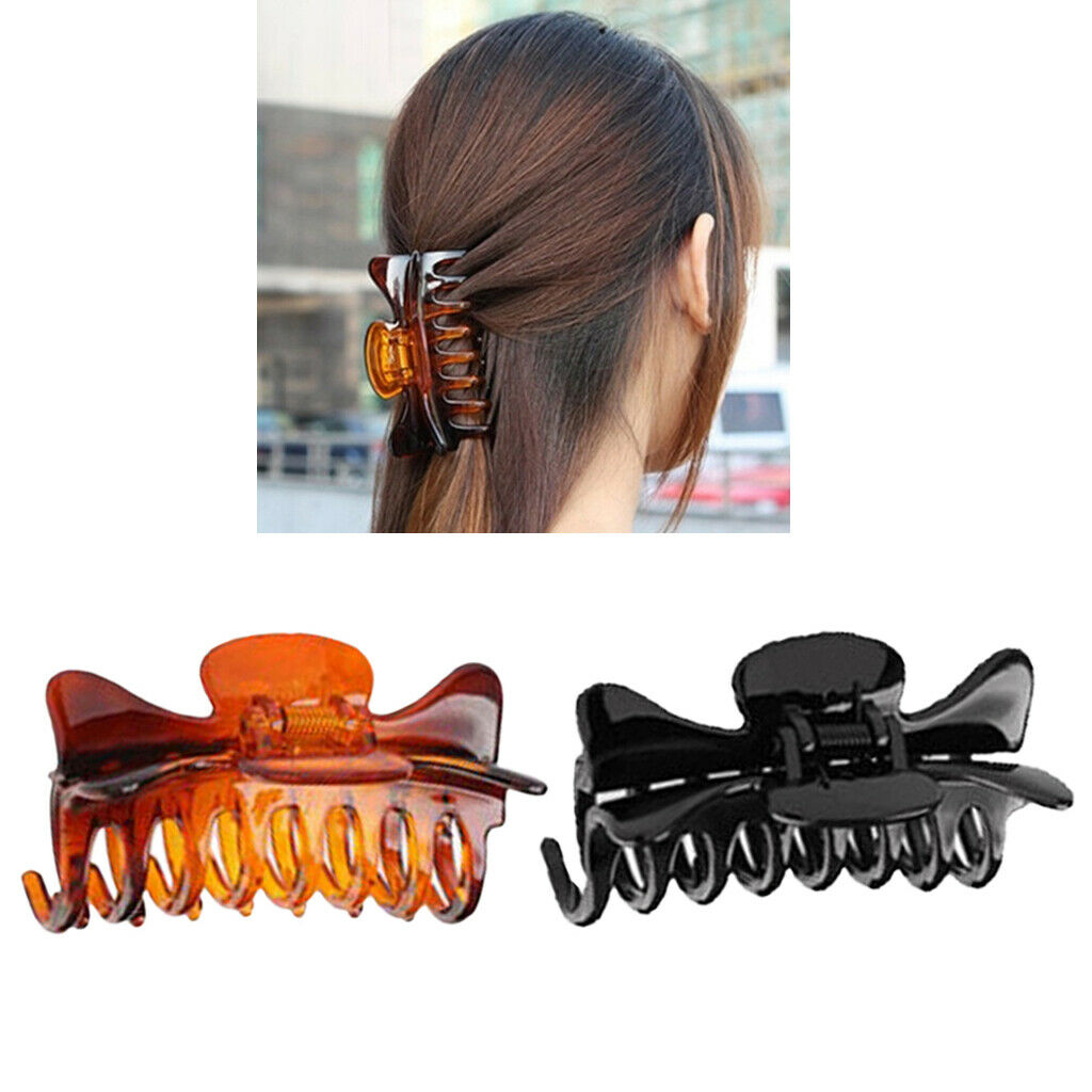 2Pack Retro Womens Large Hair Claw Clip Hair Clamp Updo for Thick Hair