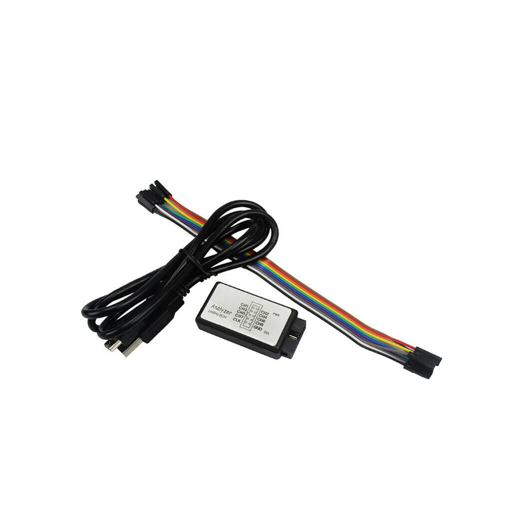 USB 24MHz 8 Channel Logic Analyzer Saleae 8 CH Logic Analyzer  for MCU ARM FPGA