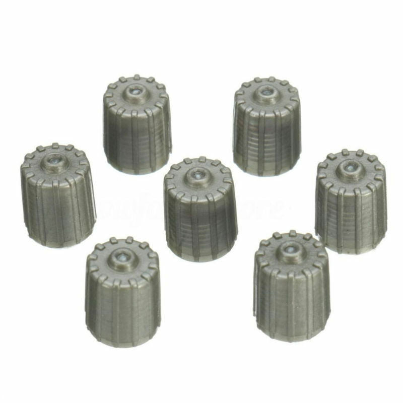 50PCS Plastic Gray TPMS Tire Tyre Valve Stem Caps Cover Kit Car Truck Motorcycle