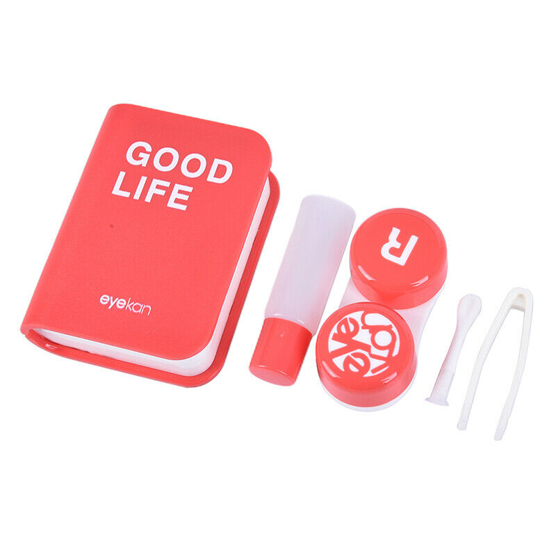 Book Travel Glasses Contact Lenses Box Contact lens Case for Eyes Car NT.l8