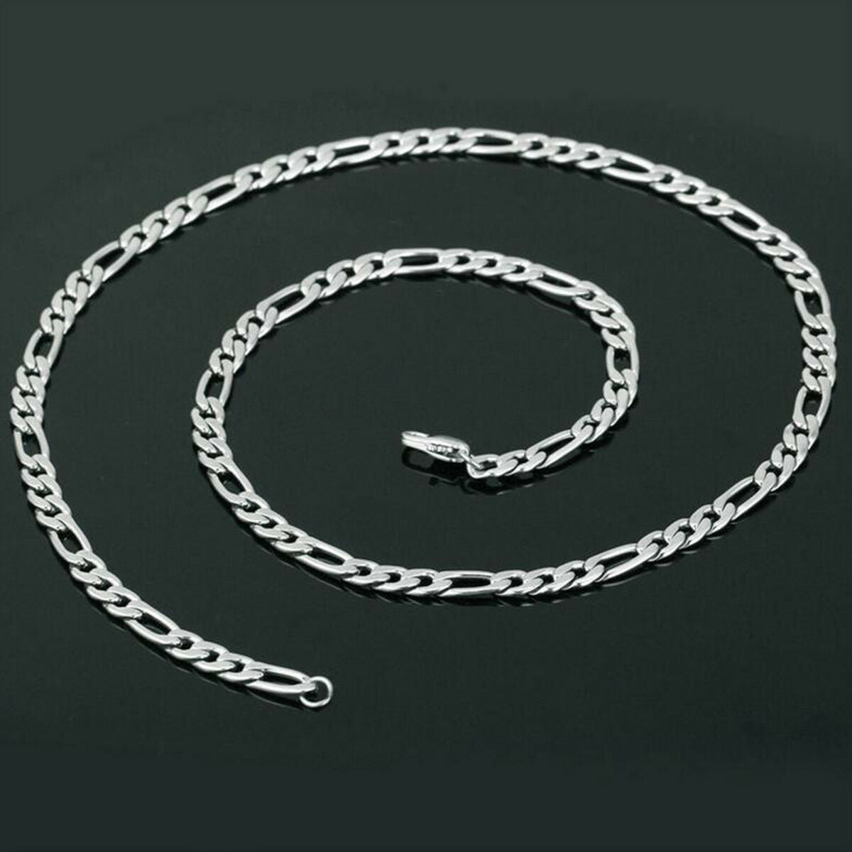 Hip Hop Men's Boys Stainless Steel Figaro Link Chain Necklace Jewelry 6mm 24"