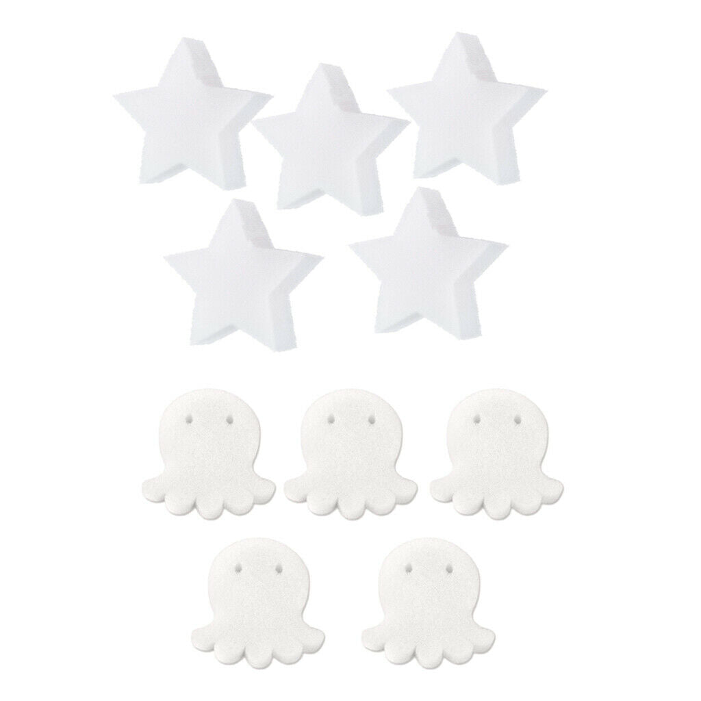 15x Oil Absorbing Sponge Scum Grime Sponge Absorber for Pools Octopus White