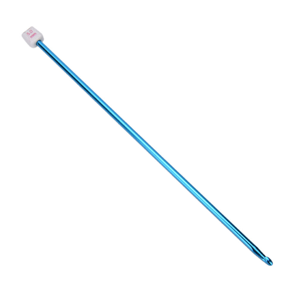 11X 10.6" multicolour Aluminum TUNISIAN / AFGHAN Crochet Hooks Needles 2- 8mm.DD