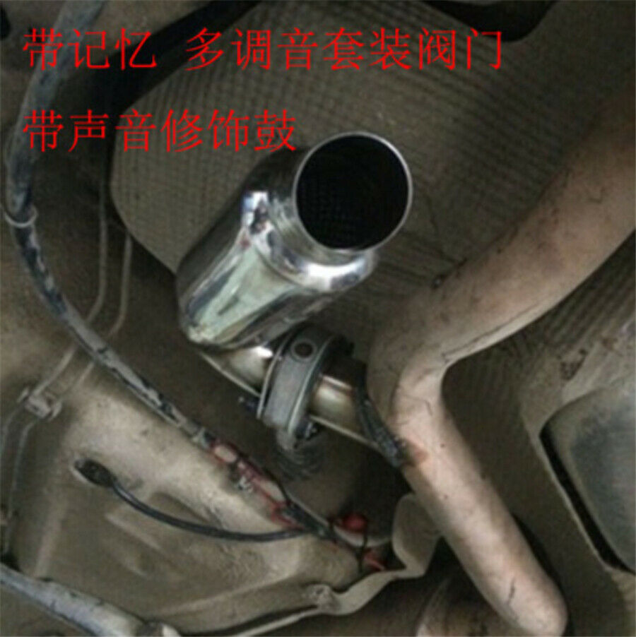 2''  Turbo Tube Muffler Resonator Stainless Steel Burnt Tip And Silencer For Car