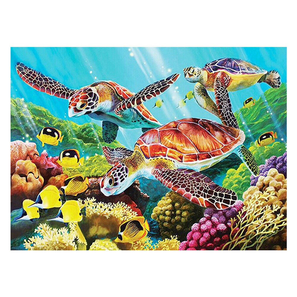 5D Sea Turtles Diamond Painting Embroidery DIY Full Drill Cross Stitch Kits @