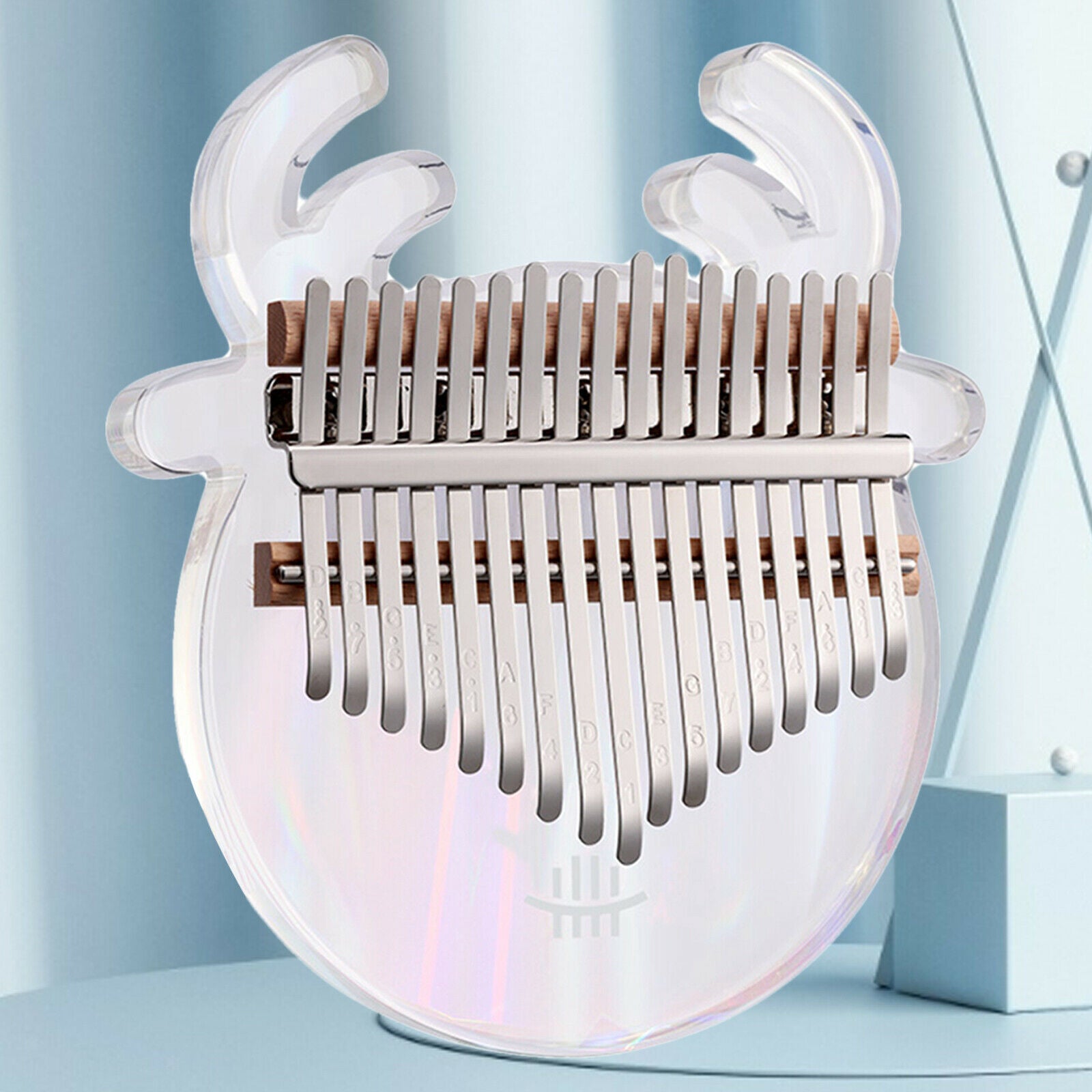 Cute Kalimba Thumb Piano 17-key Animal-shaped for Beginner Rainbow Deer