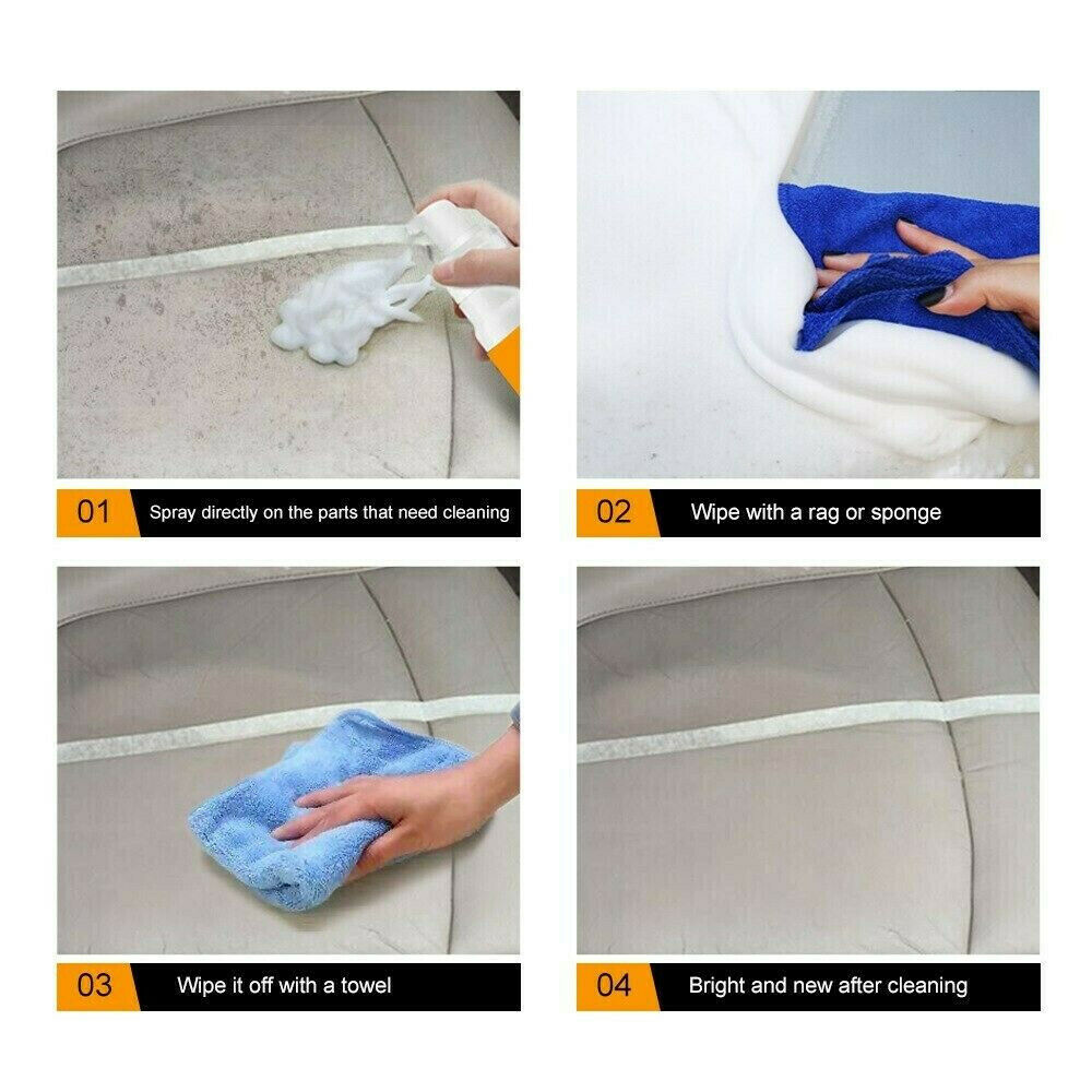 100 Multi-Purpose Cleaning AUTOMOIVE CAR Interior Cleaning Foam Cleaner Advanced