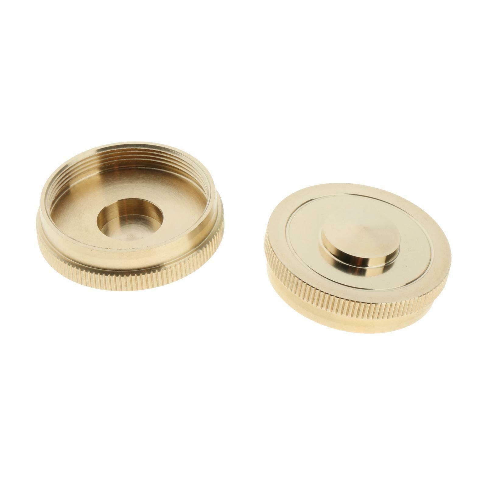 4x Brass Cylinder Lower Cover Caps Parts French Horn Musical Instruments DIY