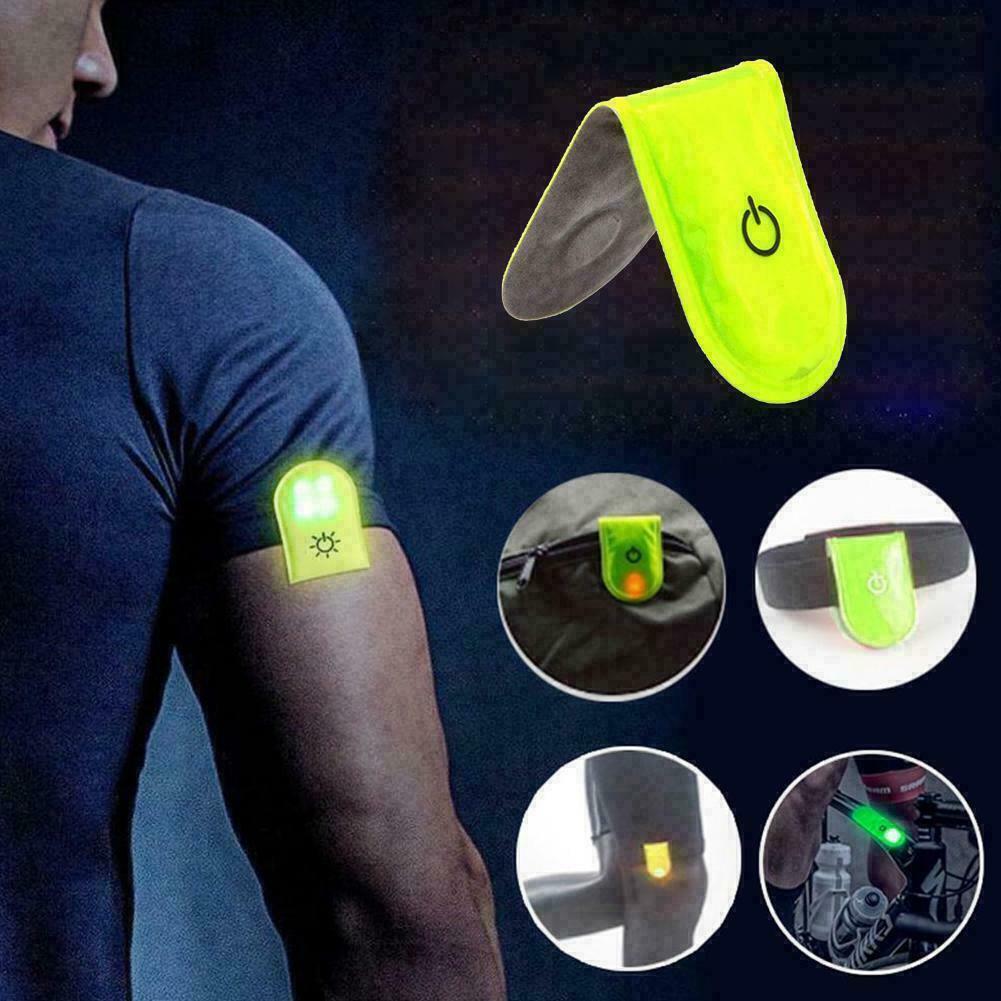 Night LED Flashing Safety Reflective Light For Cycling TI Running M5B P9W9