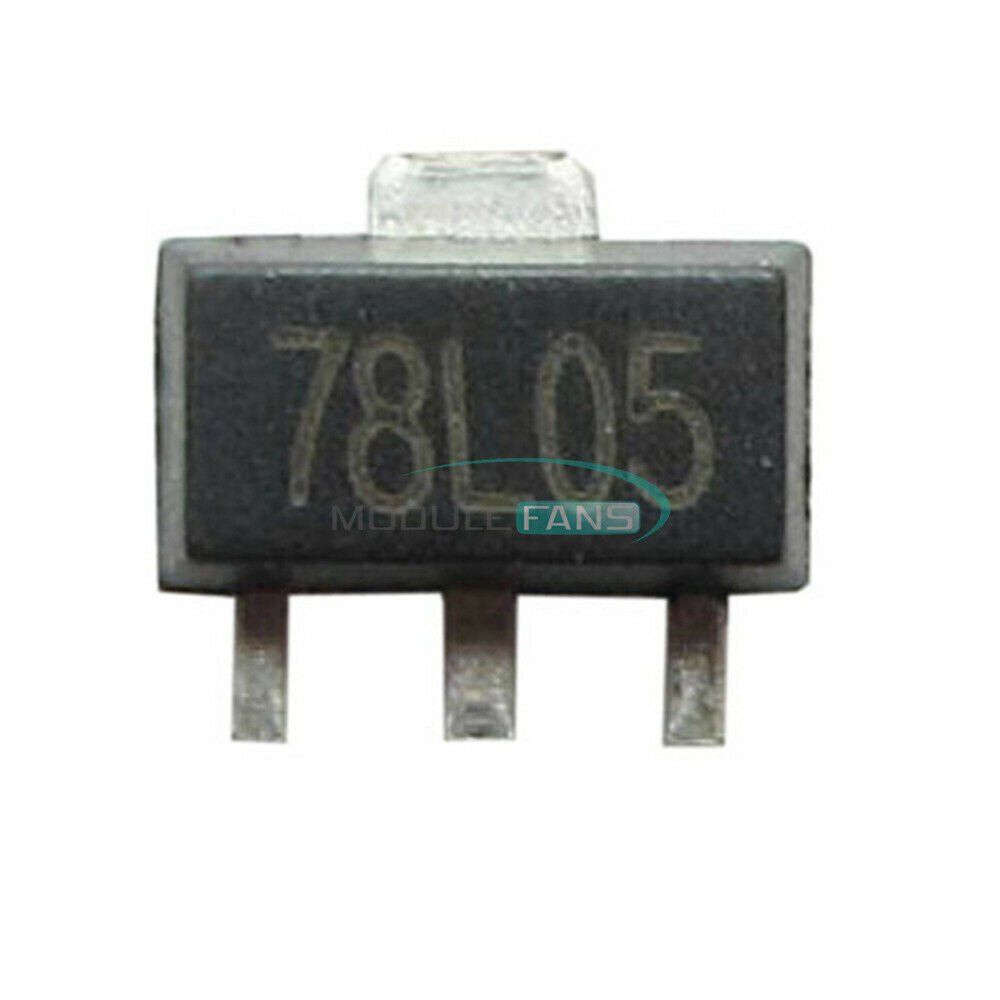 100PCS 78L05 L78L05 7805 5V 100mA Voltage Regulator SOT-89 SMD