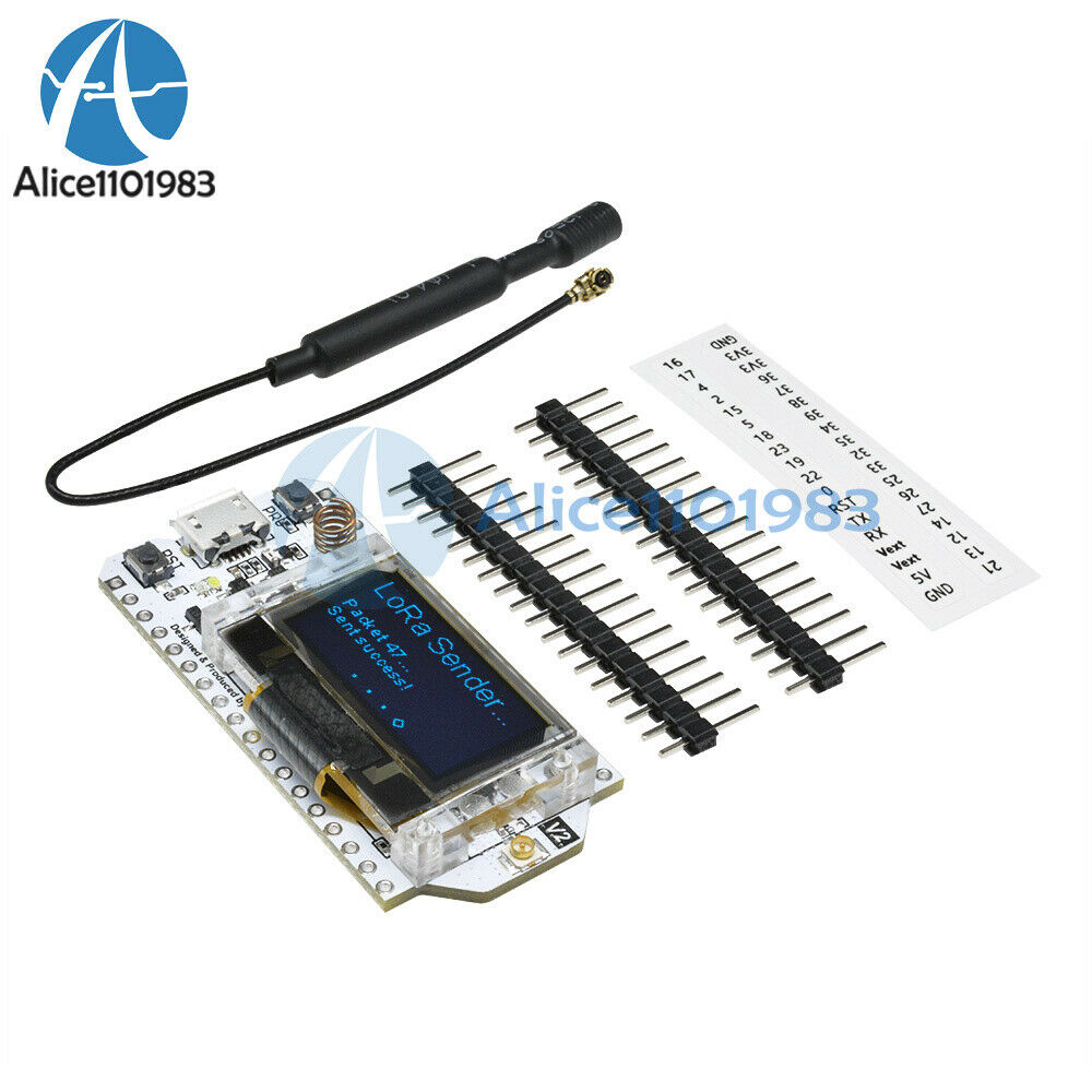 0.96 Inch SX1276 OLED LoRa ESP32 WIFI Bluetooth CP2102 Module for Arduino