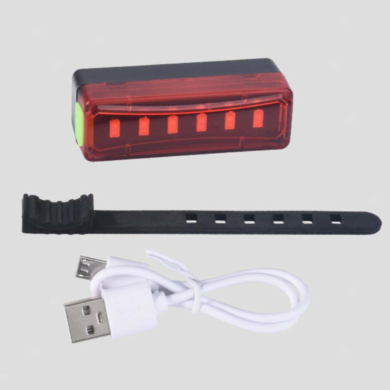 Night Rear Light Cycling USB Rechargeable Bike Night Safety Back Lamps Road