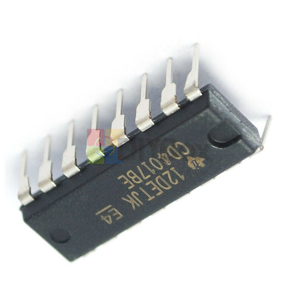 20Pcs CD4017 CD4017BE 4017 DIP-16 DECADE COUNTER DIVIDER IC CHIPS