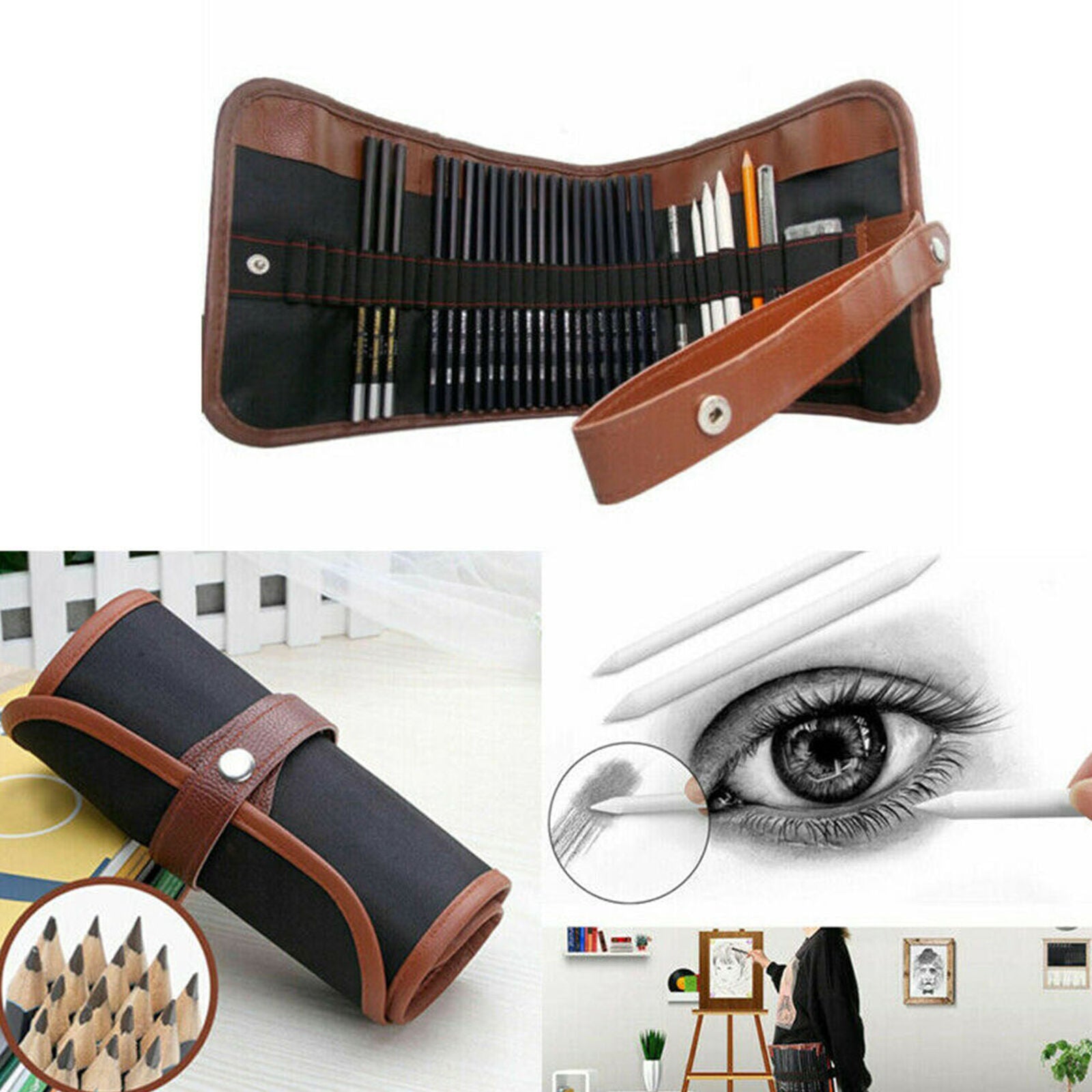 Sketching Set Kit Drawing Art Pencils Art Supplies Artist Sketching Professional