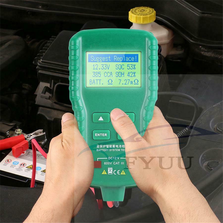 12V Car Battery Tester 100~ 1700CCA Battery Lead Acid Battery Cranking Charging