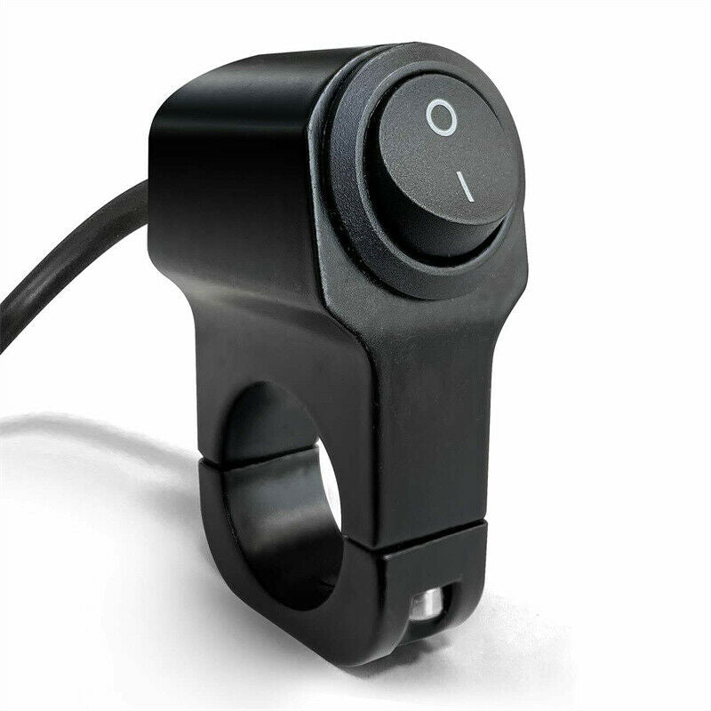 Motorcycle 7/8" 22mm Handlebar Headlight Fog Spot Light ON OFF Switch Waterproof