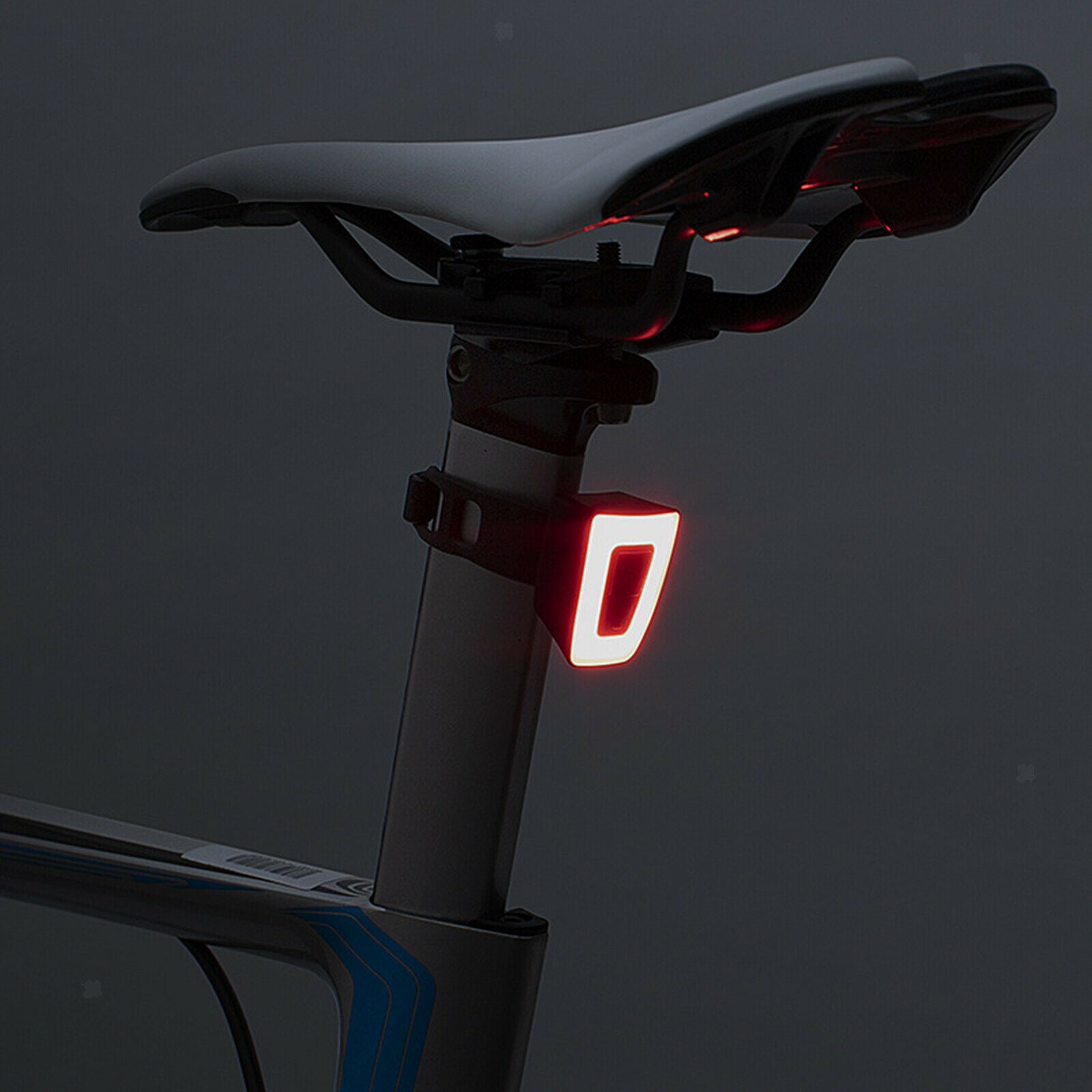 5 Modes Bicycle Helmet Bike Tail Light Rear Lamp Warning Safety Cycling