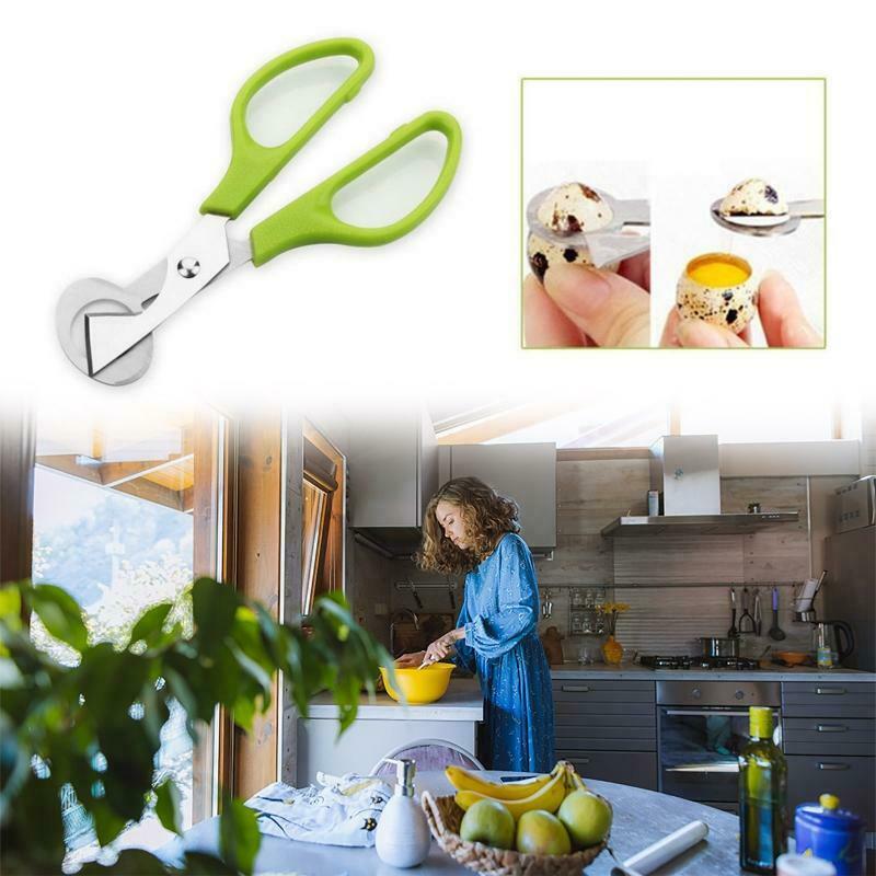 Handhold Quail Bird Egg Scissors Stainless Steel Egg Cutter Home Kitchen Cooking