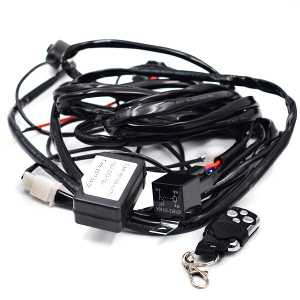 12V Car Remote Control Flash Strobe 2Lead LED Light Wiring Harness Kit Advanced