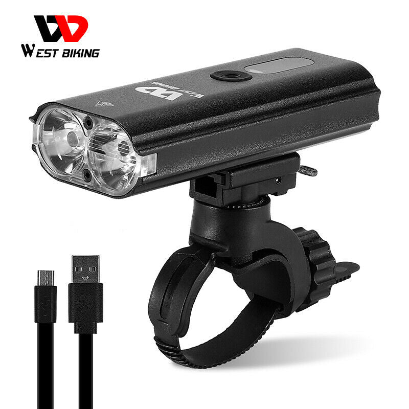 Bicycle Light USB Rechargeable Headlight Cycling LED Flashlight Lamp Waterproof